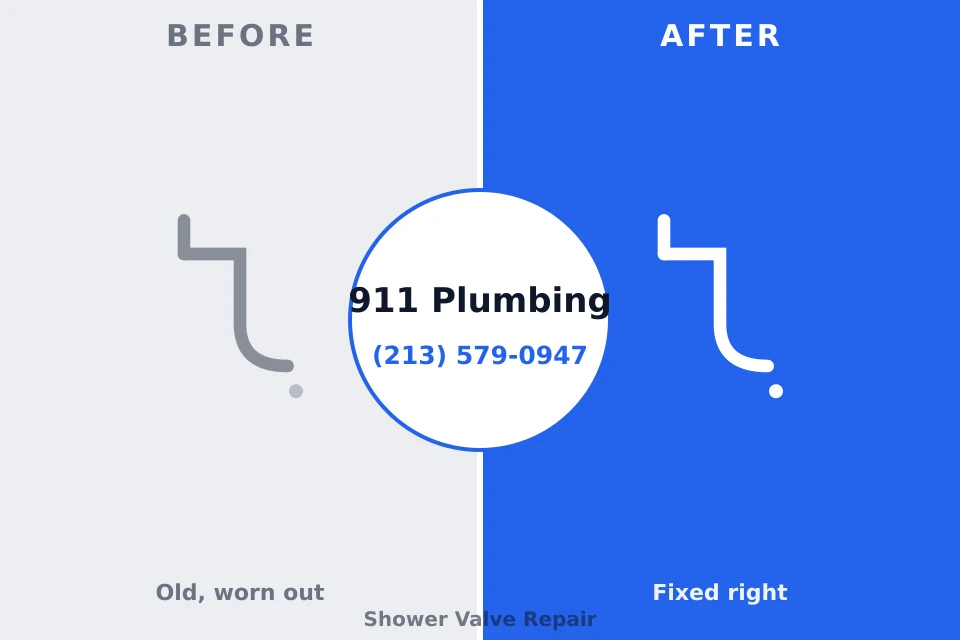 Before and after: plumbing repair Montgomery Village, MD